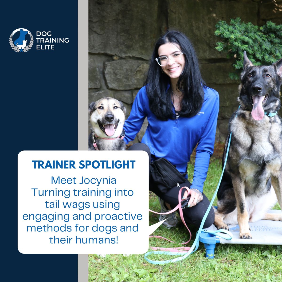 ✨ Have you trained with Jocynia? Share your favorite memory or drop her some love in the comments!

From helping her own German Shepherd, Skye, grow into a confident pup 🐕 to transforming lives through behavior modification and obedience work, Jocynia leads with love, trust, and experience. 💛

She&rsquo;s not just a trainer, she&rsquo;s a cheerleader for every dog&rsquo;s growth.

📅 Want to work with her? Book a session with our team today!

