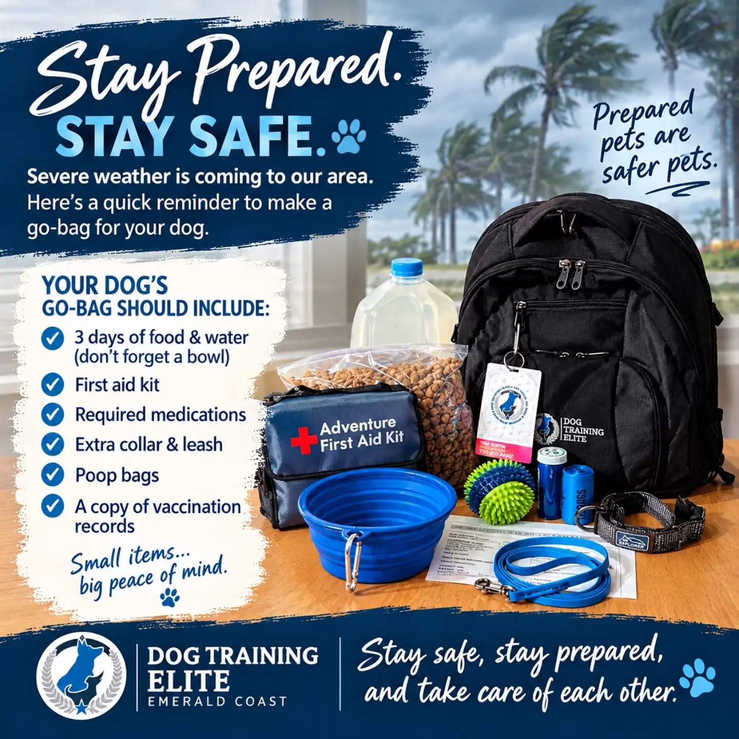 The best way to avoid fear is by being prepared.

