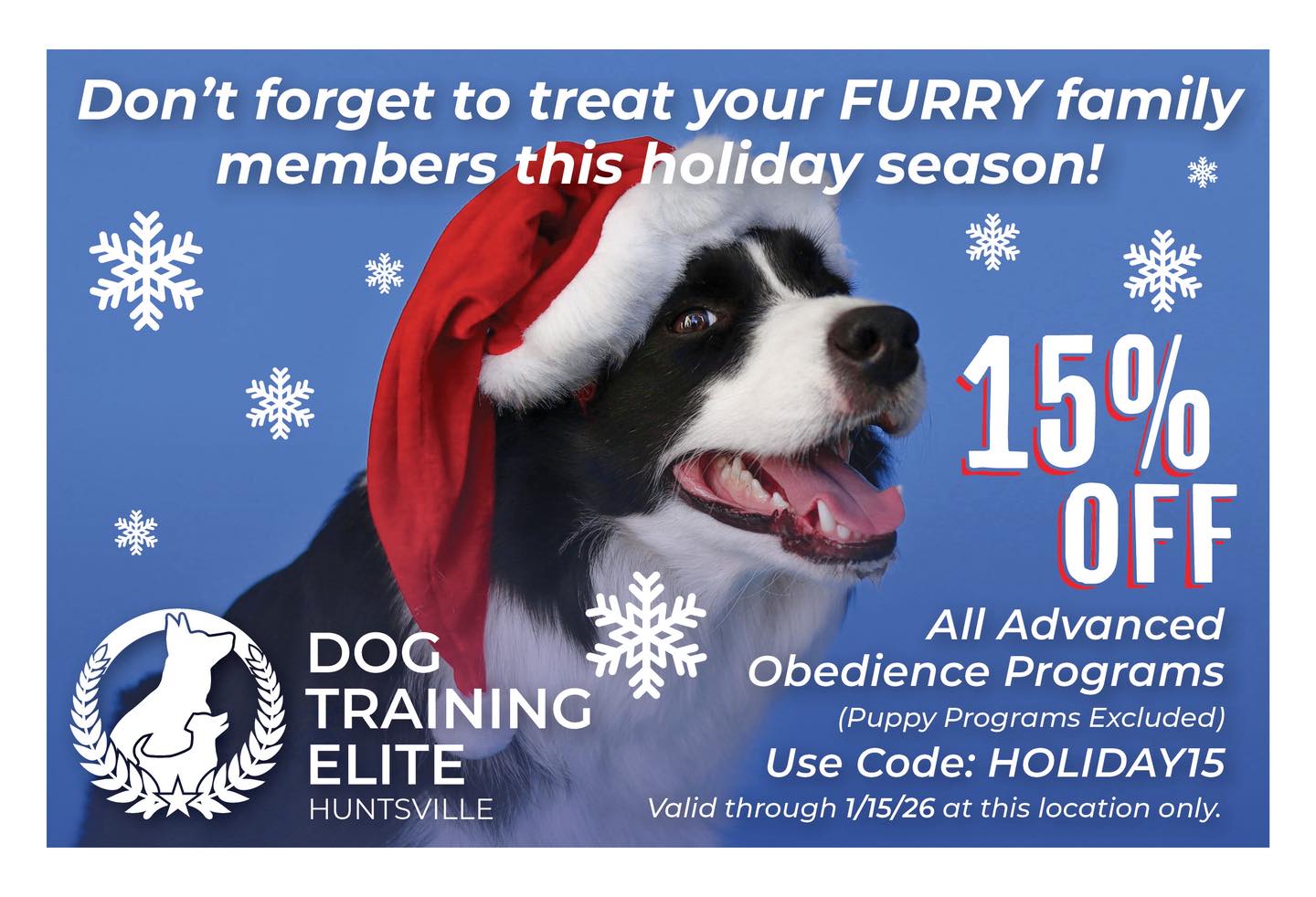 https://dogtrainingelite.com/huntsville
256-541-3019