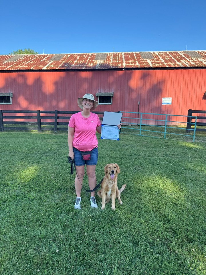 Big congratulations to Krista and her golden retriever Blaze on completing our PTSD service dog program! 🎓🐾

Watching this team grow from day one has been something special. Through months of dedicated service dog training, Blaze learned the specialized tasks Krista depends on, and their bond grew stronger with every session. Programs like ours are tailored to each handler's needs, and Krista's hard work alongside our trainer Tom shows what patience and consistency can do. This is the kind of service dog training Louisville KY families can be proud of.

&bull; Psychiatric service dog training for PTSD, anxiety, and more
&bull; Obedience training for dogs built on balanced, positive methods
&bull; In home dog training available across Louisville and Prospect

If you or someone you love could benefit from a service dog, therapy dog, or better everyday manners for your pup, our dog trainer team starts with a free in-home assessment. Learn more here: https://dogtrainingelite.com/louisville