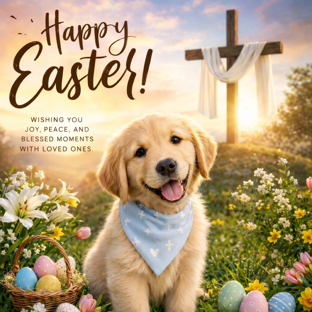 Happy Easter!  May God Bless you and your family with his Joy, Grace, and Peace on this Holy day and always. 

 🐣 🐰