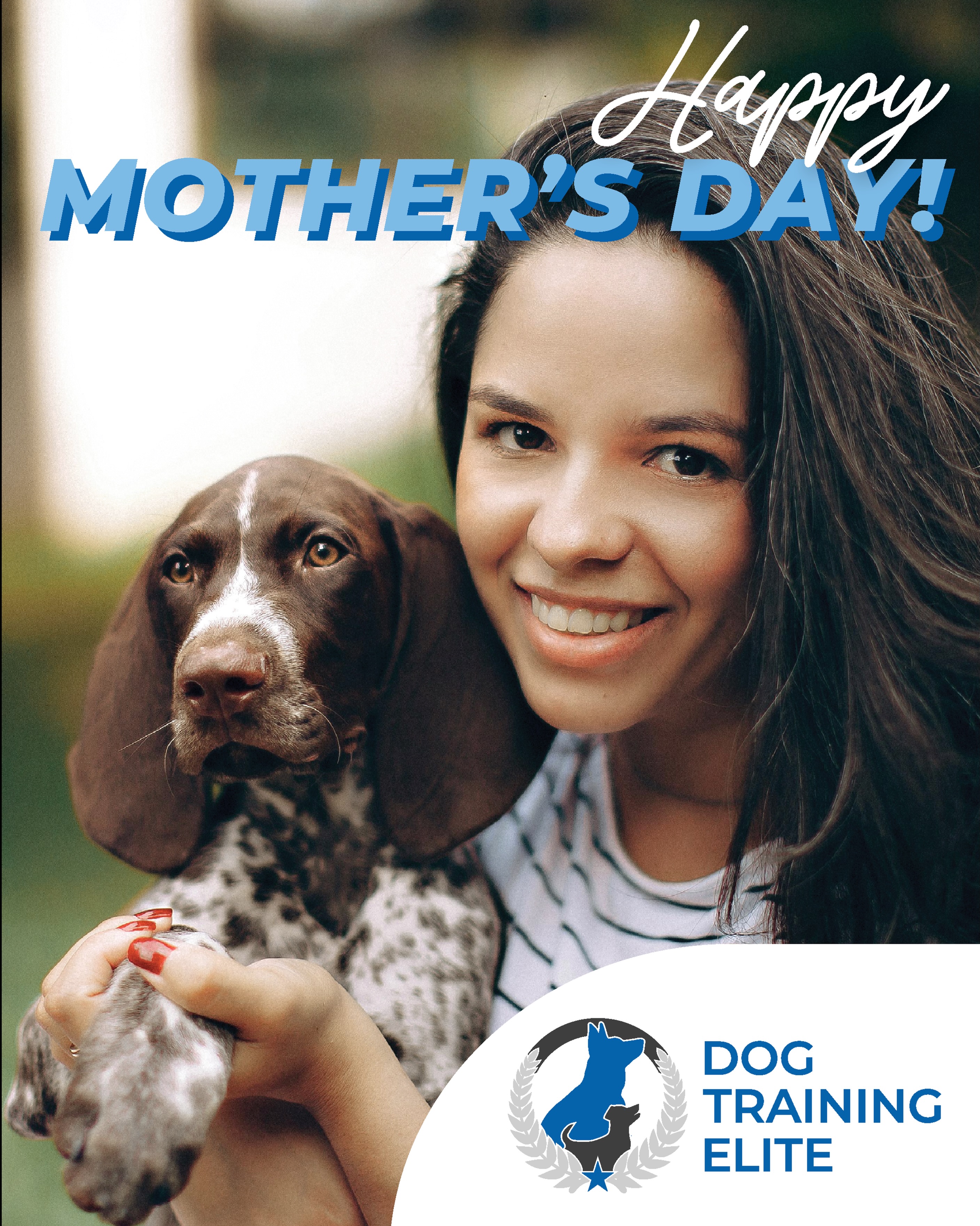 💐 Happy Mother&rsquo;s Day to all the amazing moms and dog moms out there! 🐾

Thank you for the love, patience, and care you give every day. Wishing you a day full of love, laughter, and tail wags. 💙

Happy Mother&rsquo;s Day from Dog Training Elite! 🌷

