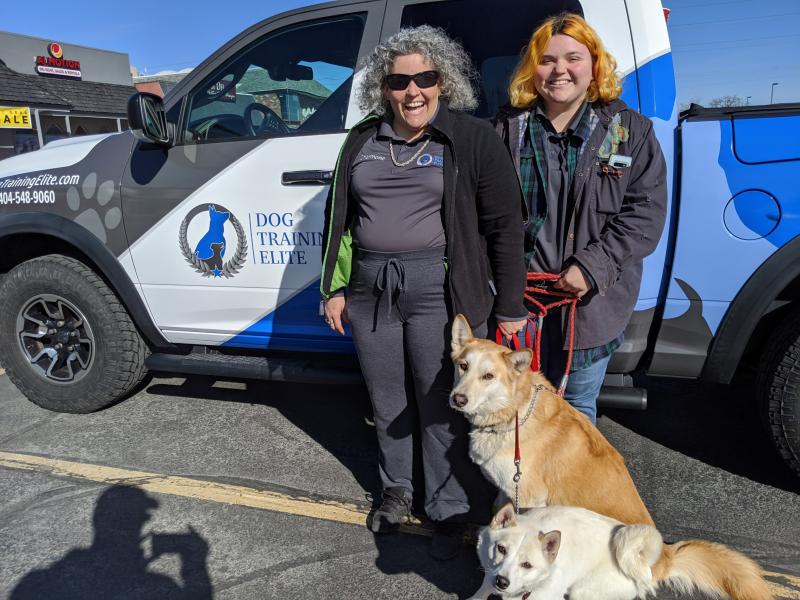 Franchise owners with pups who are excited about opening a franchise with Dog Training Elite.