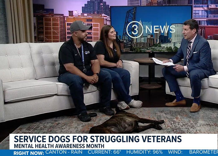 Dog Training Elite Greater Cleveland owner Josh Lopez on WKYC Studios