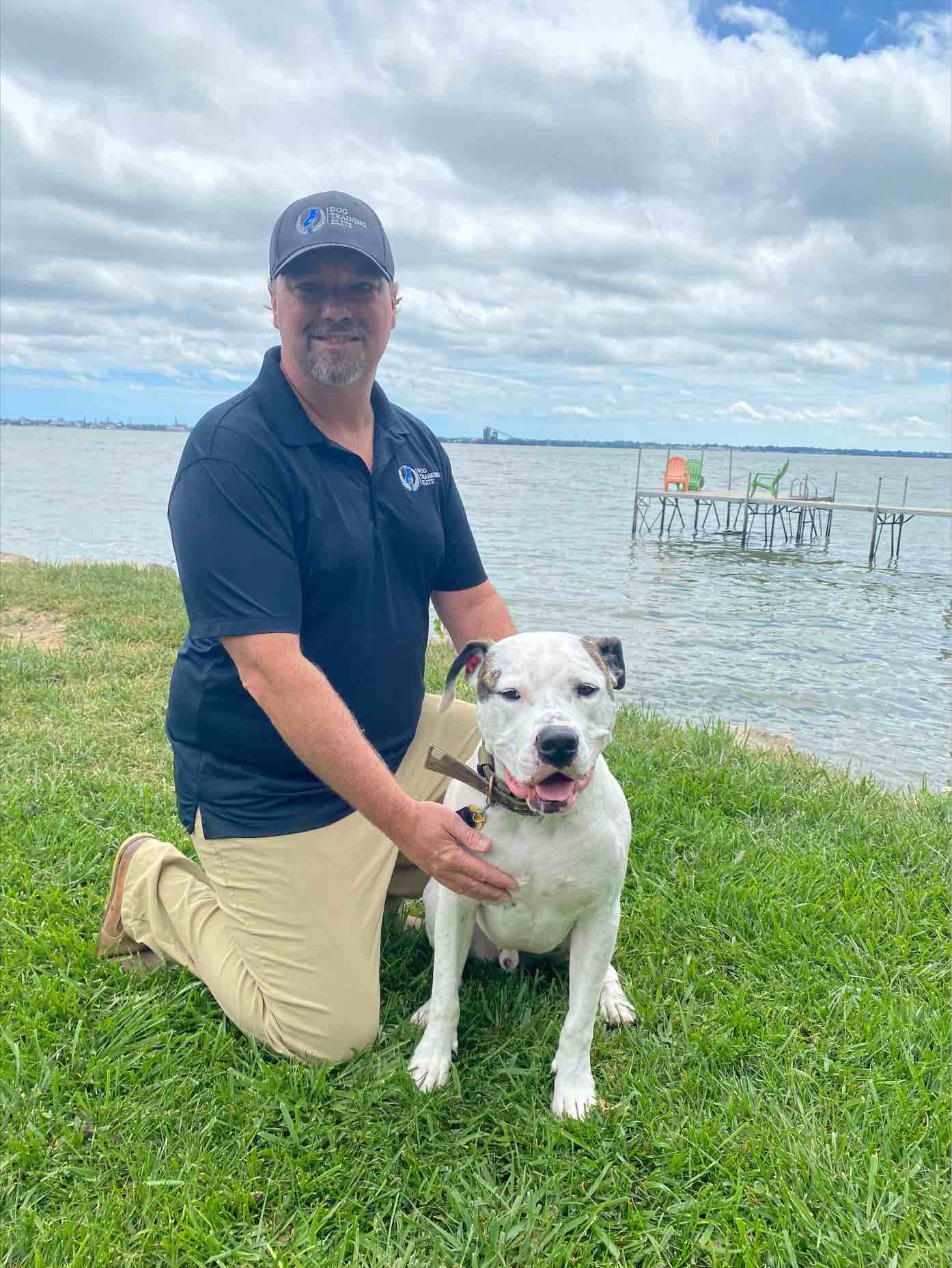 Dan O'Malley and his dog are excited to join the Dog Training Elite family.